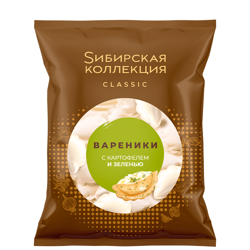 Пельмени Vegan Вареники с картофелем и зеленью 500 г